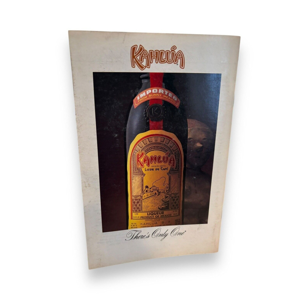 Vintage 1986 Kahlua Recipe Book Cookbook - Drinks Food Desserts 30 pages booklet